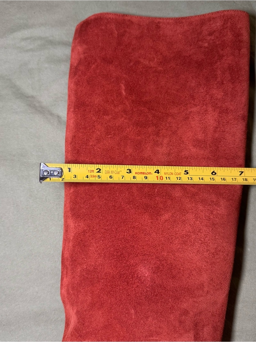 New Staud Wally 100% Suede Knee High Boots Auburn Size EU 37.5 US 7.5 $495 - Picture 11 of 12